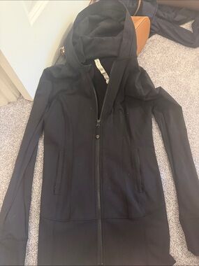 Lululemon Black Women's Hooded Zip-Front Jacket